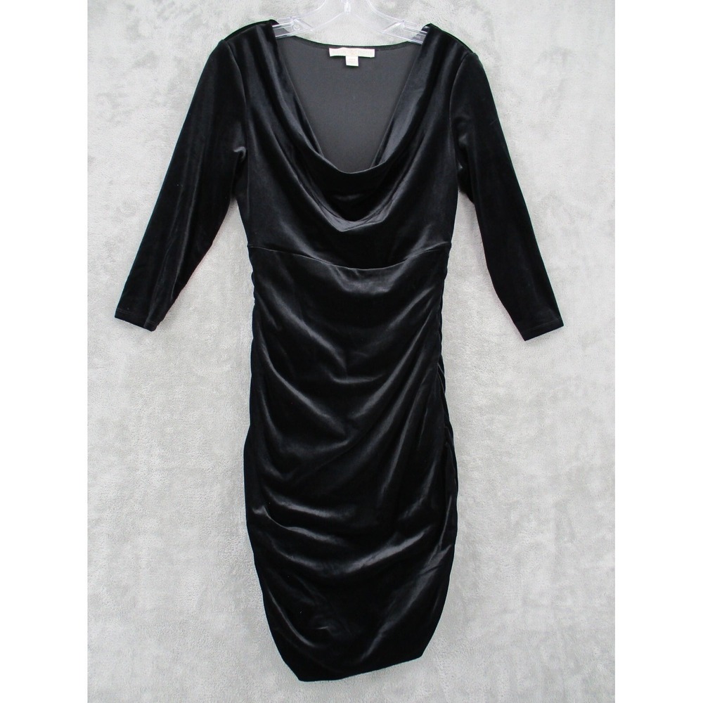 Boston Proper Dress Womens Size 6 Velvet Bodycon Whimsigoth Goth Cocktail Y2K